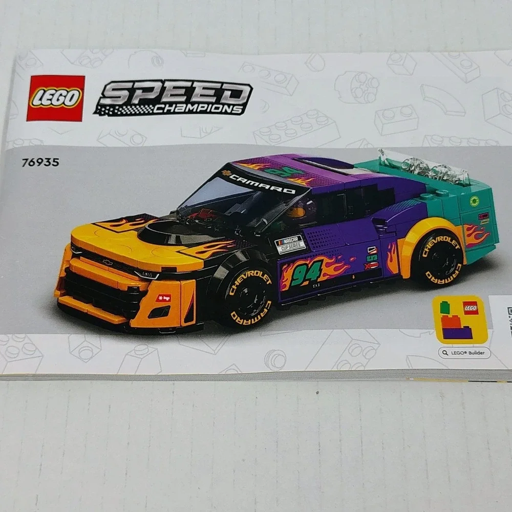 LEGO Speed Champions 76935 NASCAR Next Gen Chevrolet Camaro ZL1 Manual Only